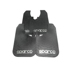 Брызговики SPARCO 430 х 265 мм, универсальные, чёрные, к-кт 4шт, мягкий капрон (28659)