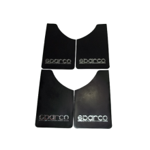 Брызговики SPARCO 360 х 220 мм, универсальные, черные, к-кт 4шт, мягкий капрон (28661)