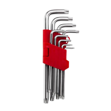 Набор ключей torx "звёздочка" INTERTOOL 9шт, средние, Т10-Т50, CrV (32484)