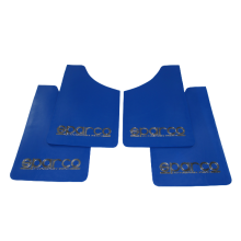Брызговики SPARCO 360 х 220 мм, универсальные, синие, к-кт 4шт, мягкий капрон (35204)