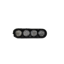 Болт номерного знака со светоотражателем, белый ELEGANT М 4 х 15 х 1.25, к-кт 4шт (40670)
