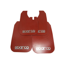 Брызговики SPARCO 430 х 265 мм, универсальные, красные, к-кт 4шт, мягкий капрон (60896)
