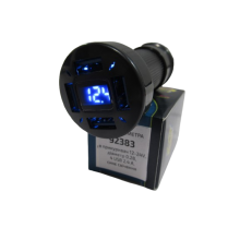 Вольтметр в прикуриватель EuroSport 4 USB 12-24V DVM-28 AS-4-B (64215)